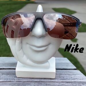 NIKE NEW TEMPEST 71 MM RECTANGLE SUNGLASSES UNISEX MT DK GRAY/ROAD TINT